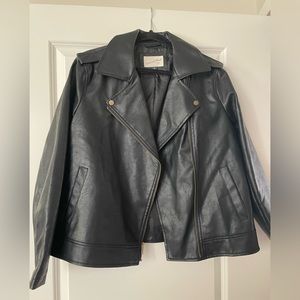 Universal Thread Black Faux Leather Jacket LARGE